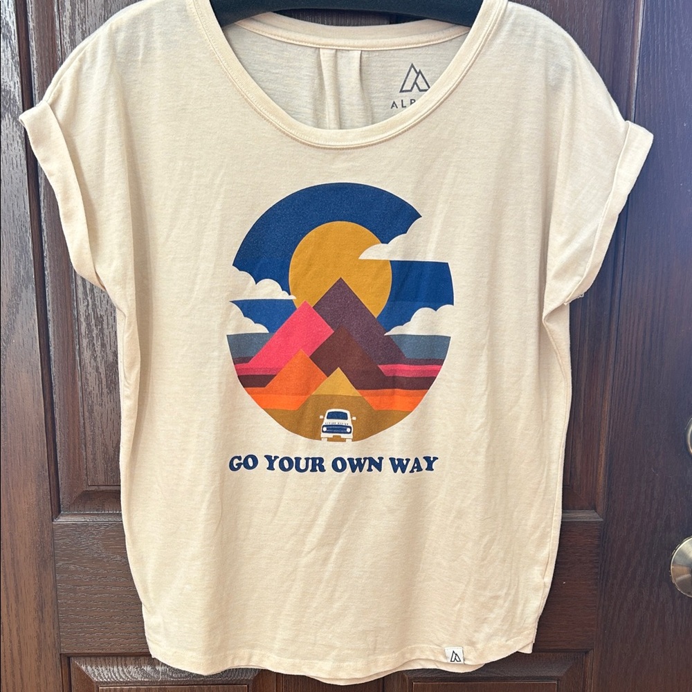 Alpine Design Beige Adventure Graphic Tee